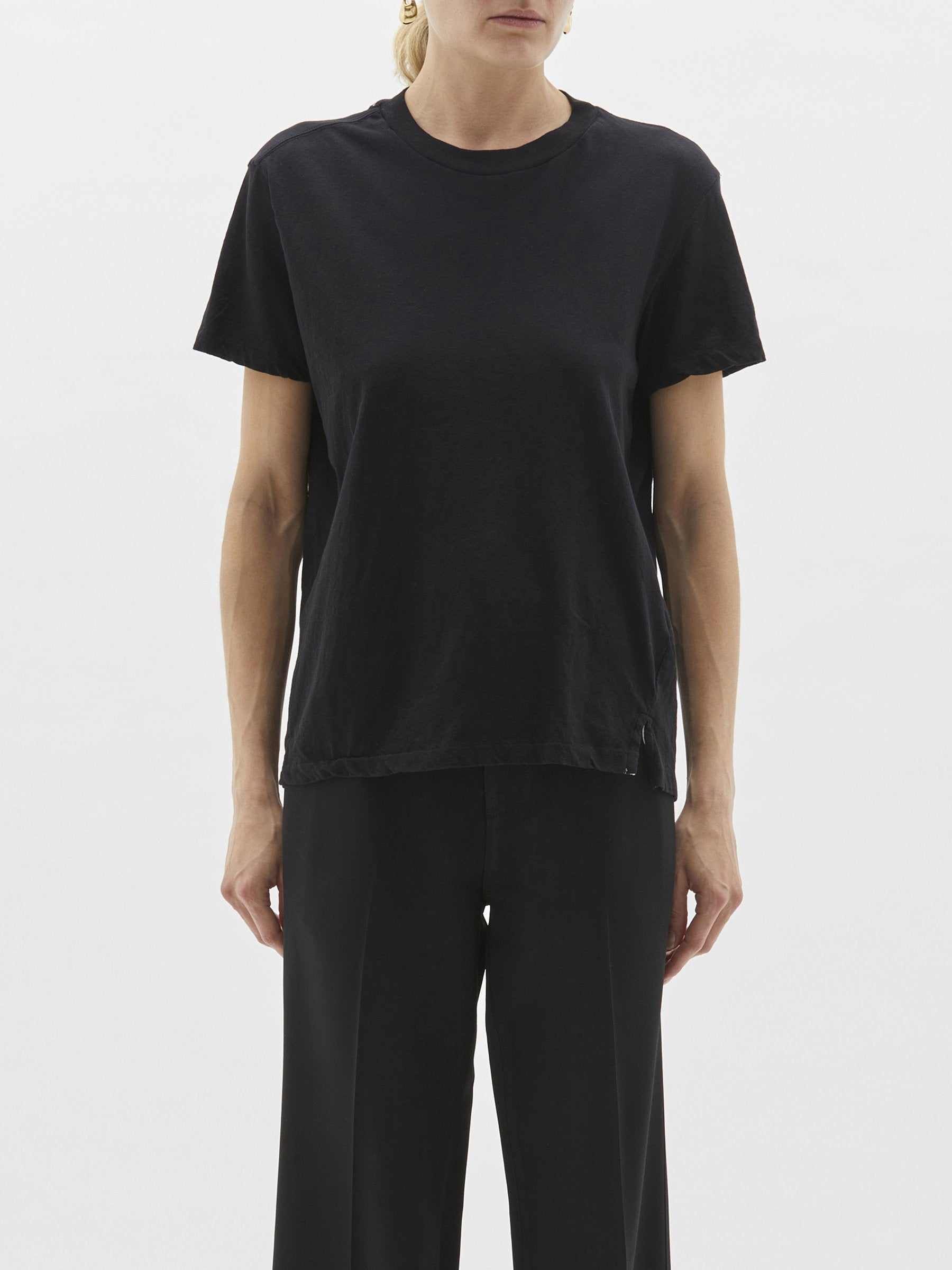 Bassike Slim Heritage Short Sleeve T/Shirt Black