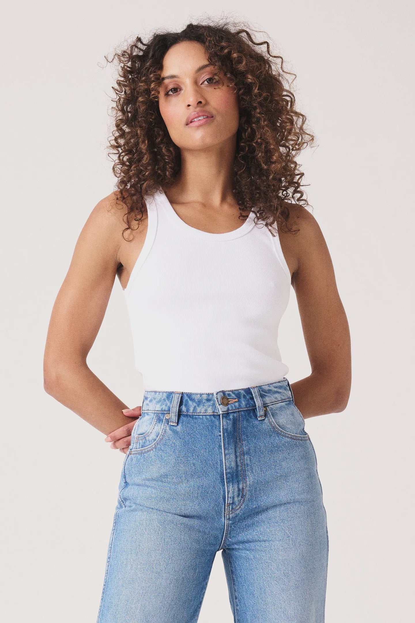 Rolla's Heavy Rib Toni Tank Vintage White