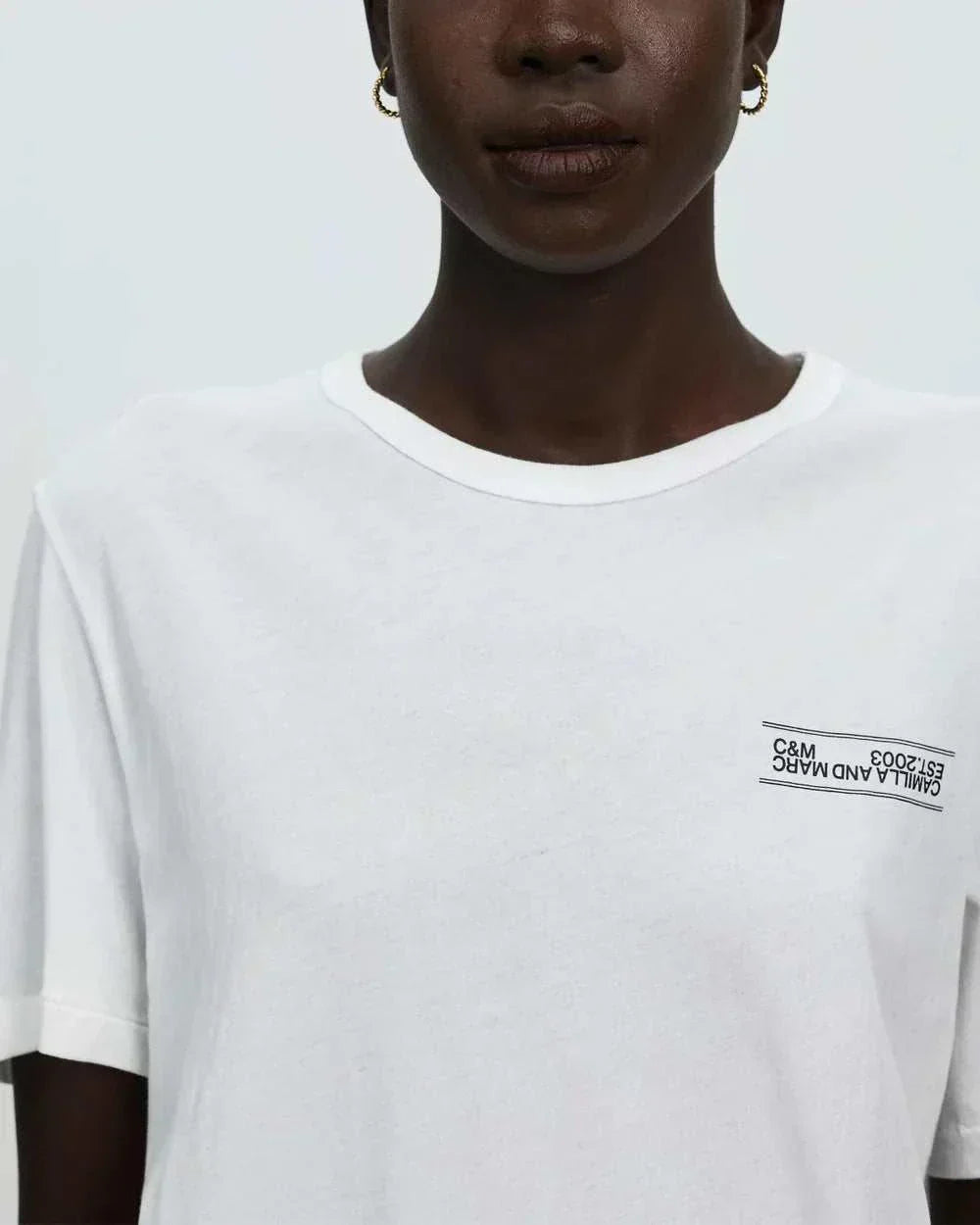 Camilla and Marc Darcy Lightweight Tee White