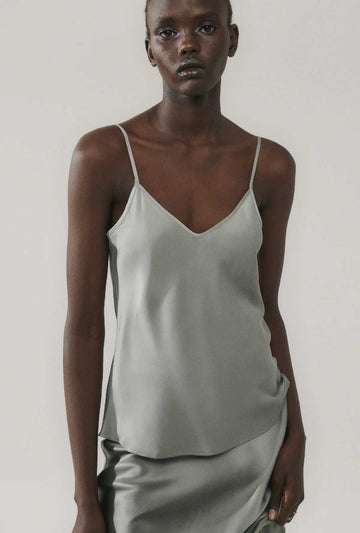 Silk Laundry Bias Cut Cami Moon