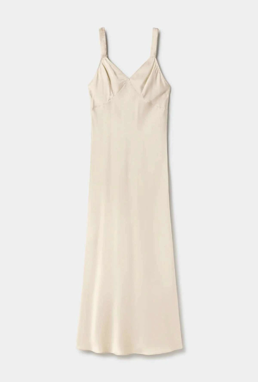 Silk Laundry Deco Ruched Dress Hazelnut