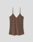 Silk Laundry Bias Cut Cami Dark Earth