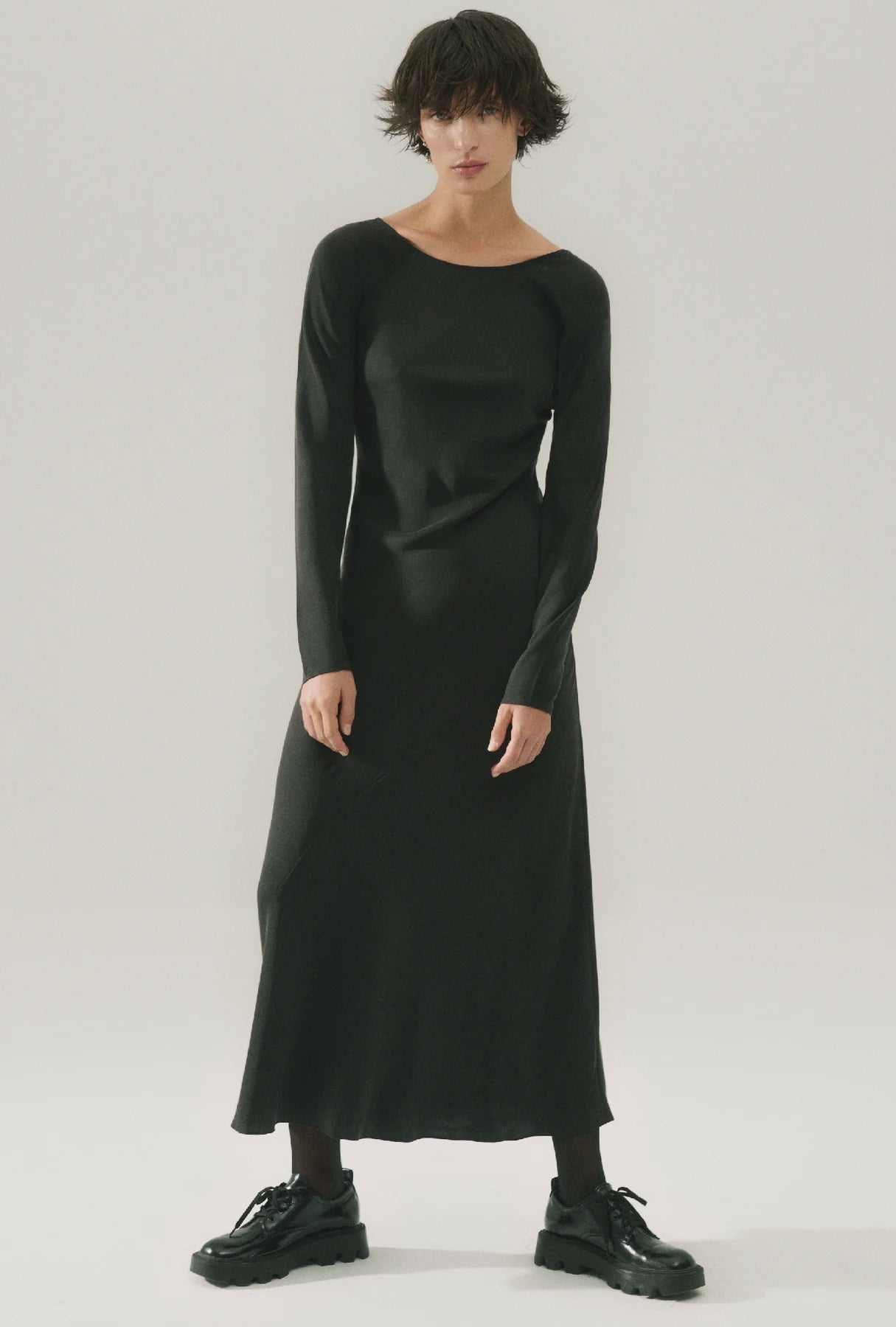 Silk Laundry Sienna Dress Black