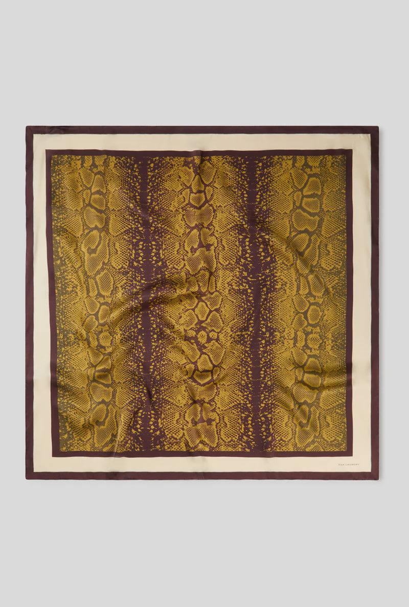 Silk Laundry Scarf Snake Skin