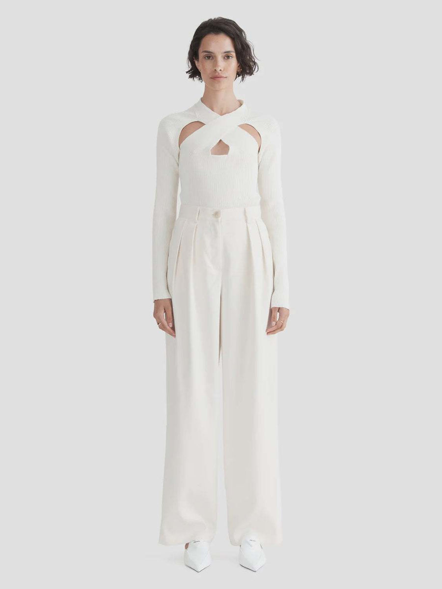 Ena Pelly Millie Wide Leg Pant Vintage White