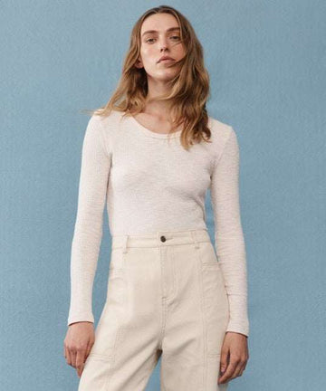 Morrison Marcia Long Sleeve Tee Ecru