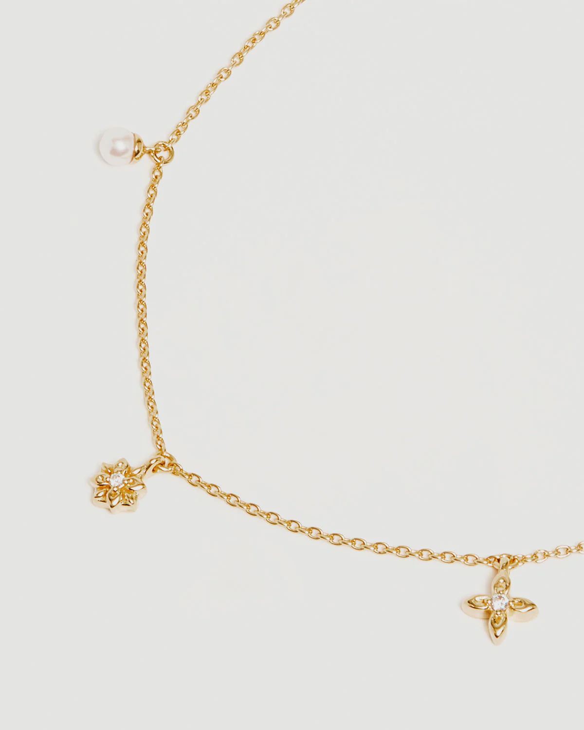 By Charlotte Live in Peace Choker 18k Gold