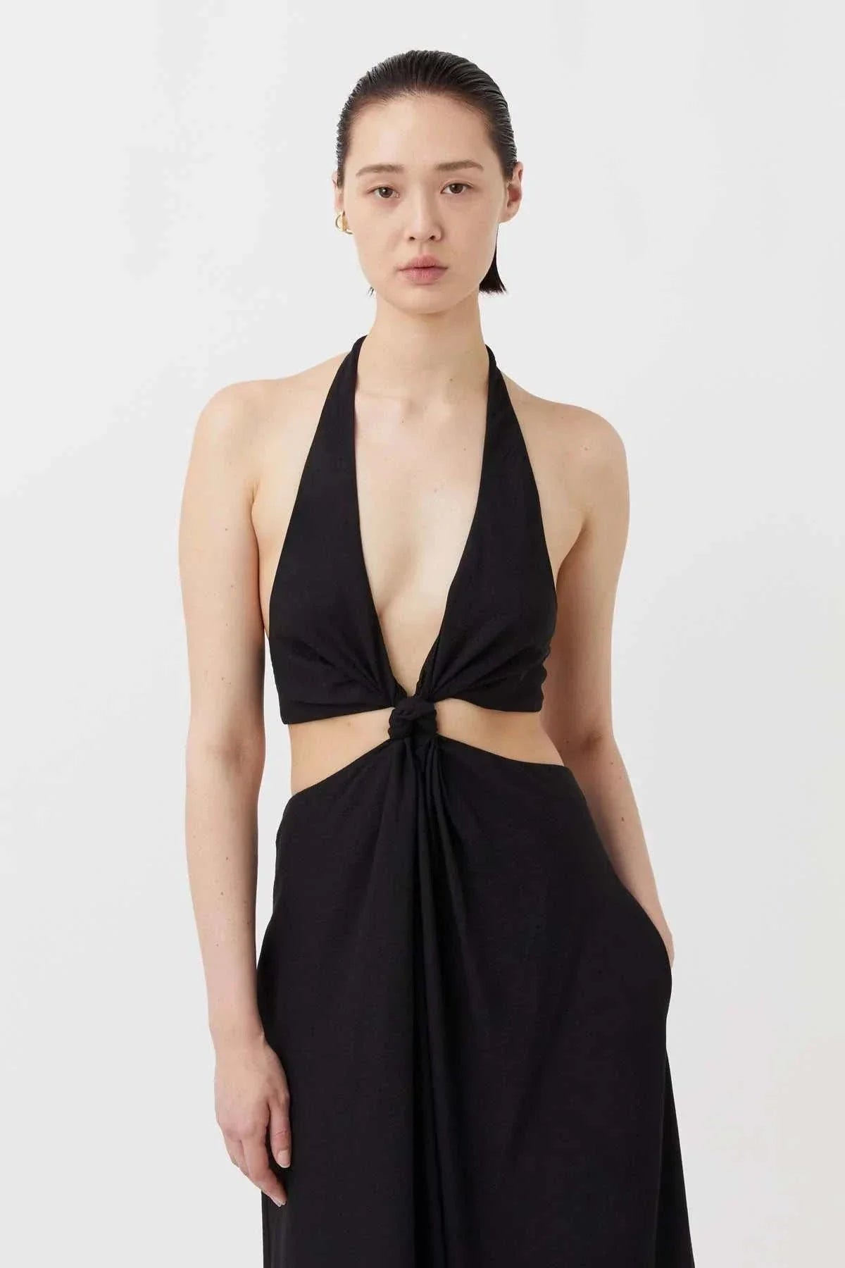 Camilla and Marc Prado Halter Dress Black