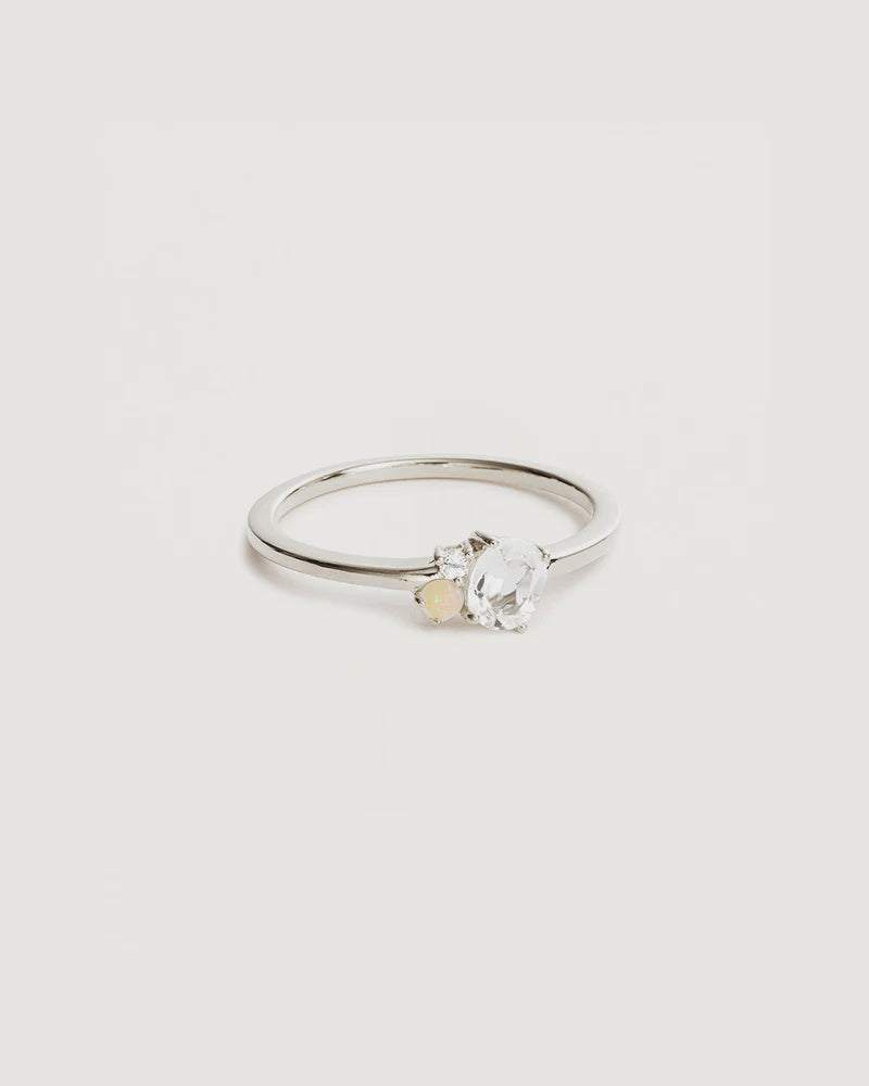 Charlotte Sterling Silver Kindred April Birthstone Ring