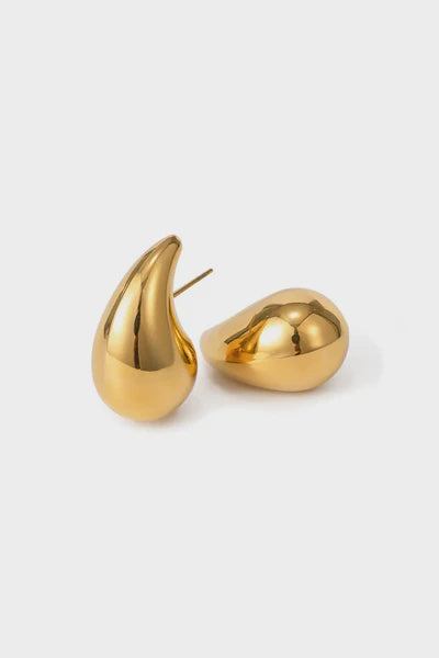 Barny Tear Drop Earrings Gold